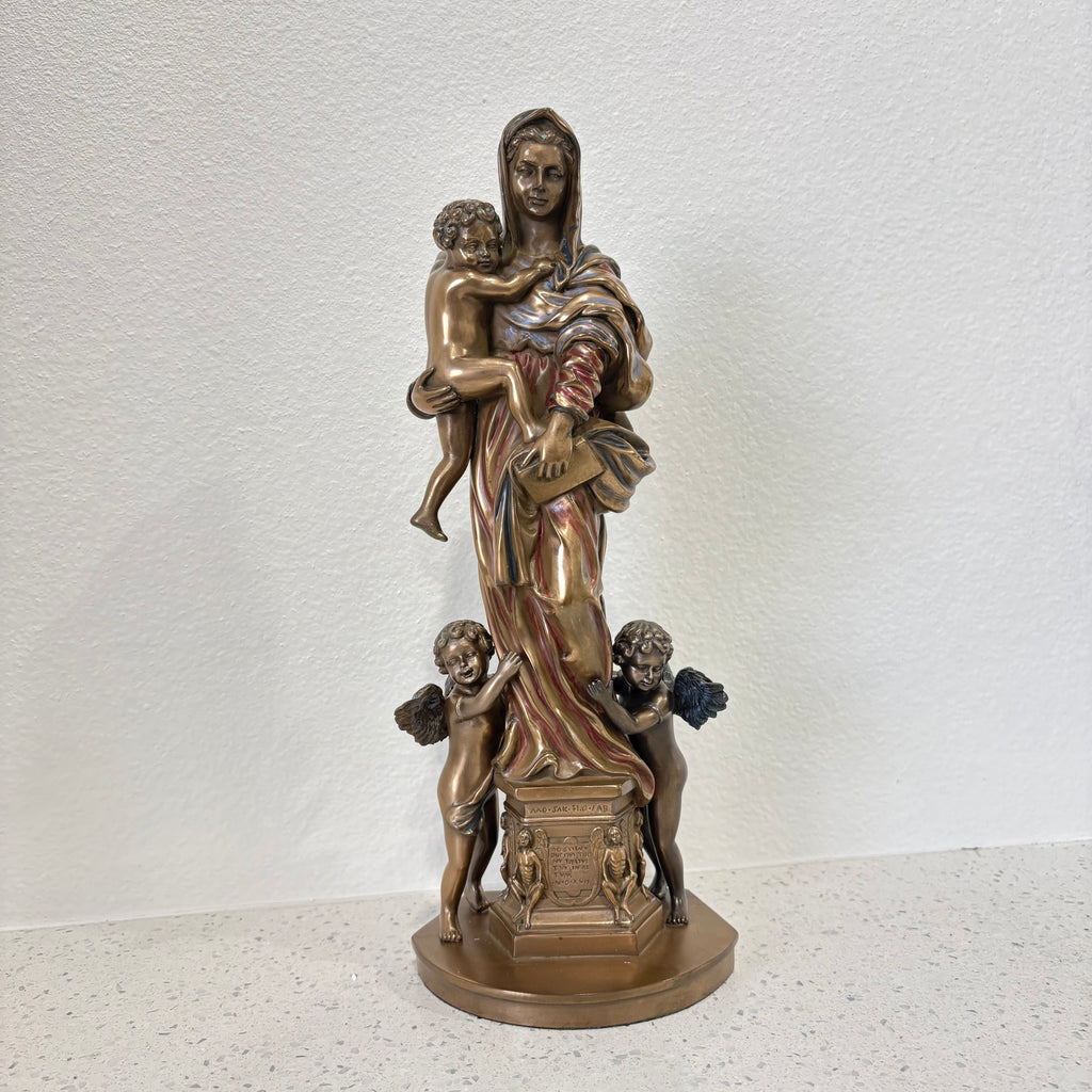 Madonna By Del Sarto Statue