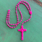 24” Colorful Silicone St. Benedict Rosary – Lightweight &amp; Durable