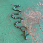 Silver Stainless Steel Crucifix Necklace