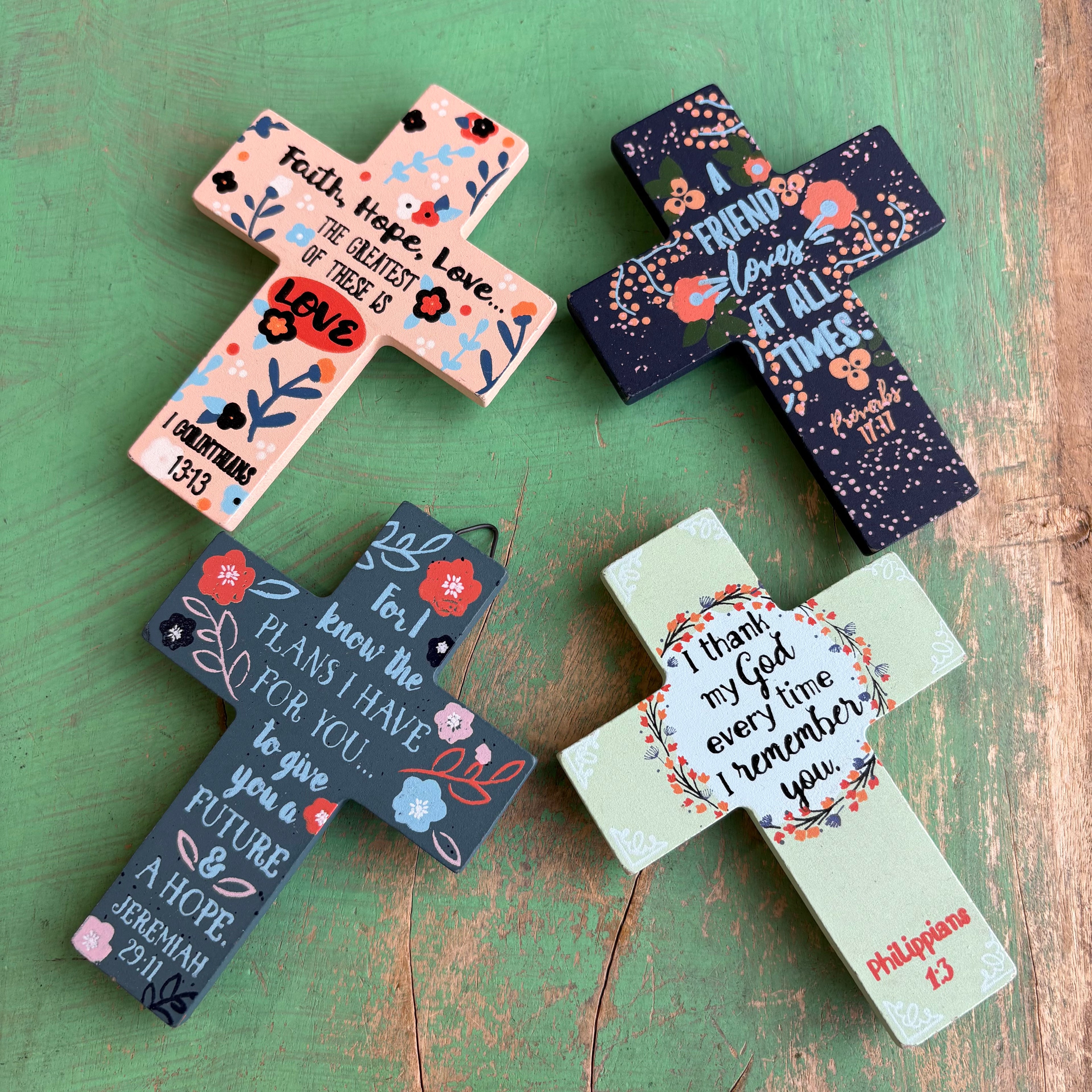 Bible Verse Mini Cross