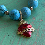 Red Enamel Sacred Heart Collection
