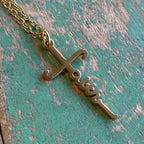 Stainless Steel Faith Cross Necklace