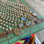 Freshwater Pearl with Gemstone Mary Pendant