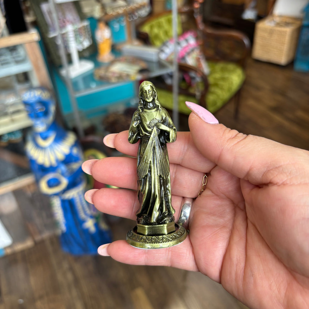 Small 3 1/2" Metal Statues