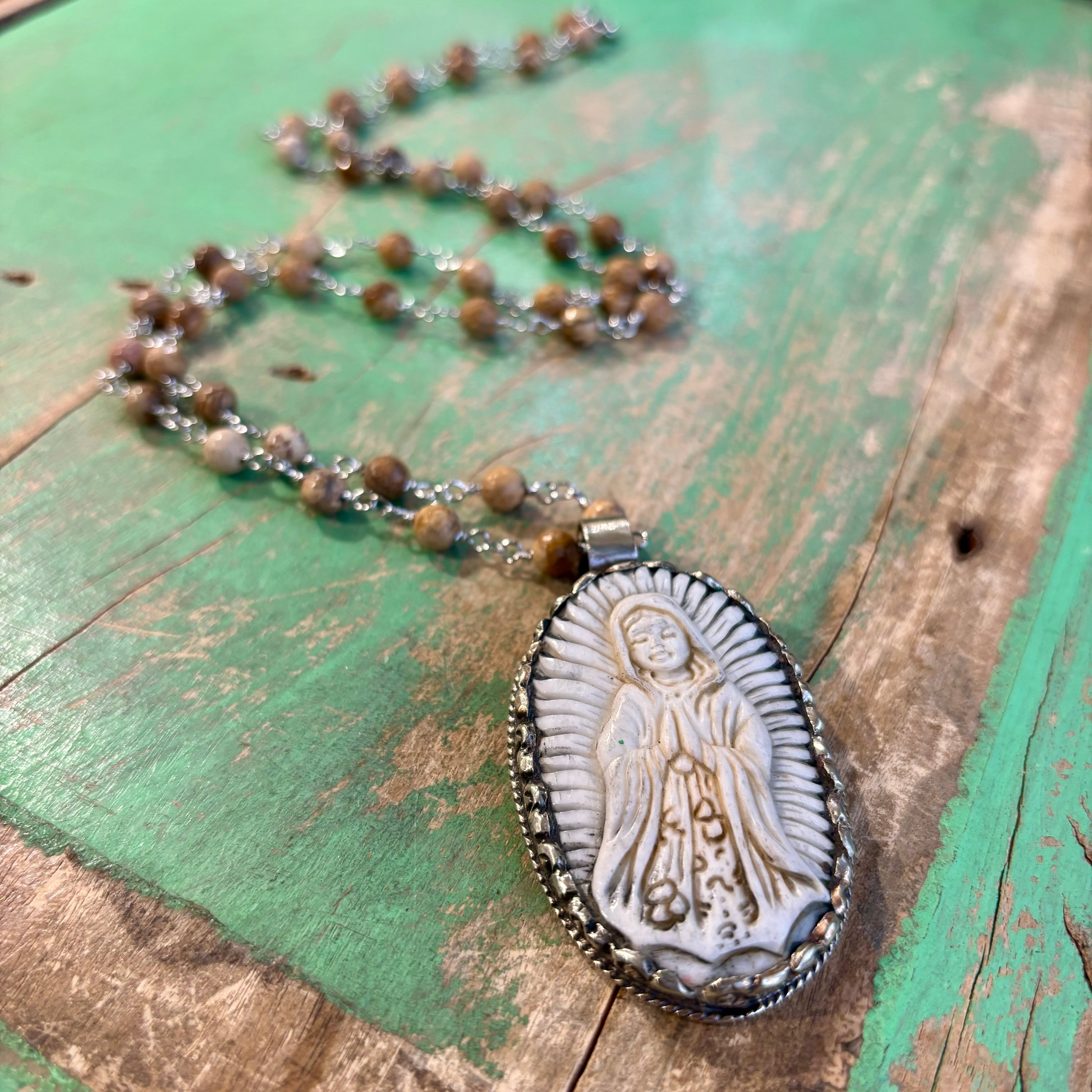 Virgencita Pendant Long Chain
