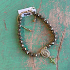 Golden Faith Hematite Bracelet