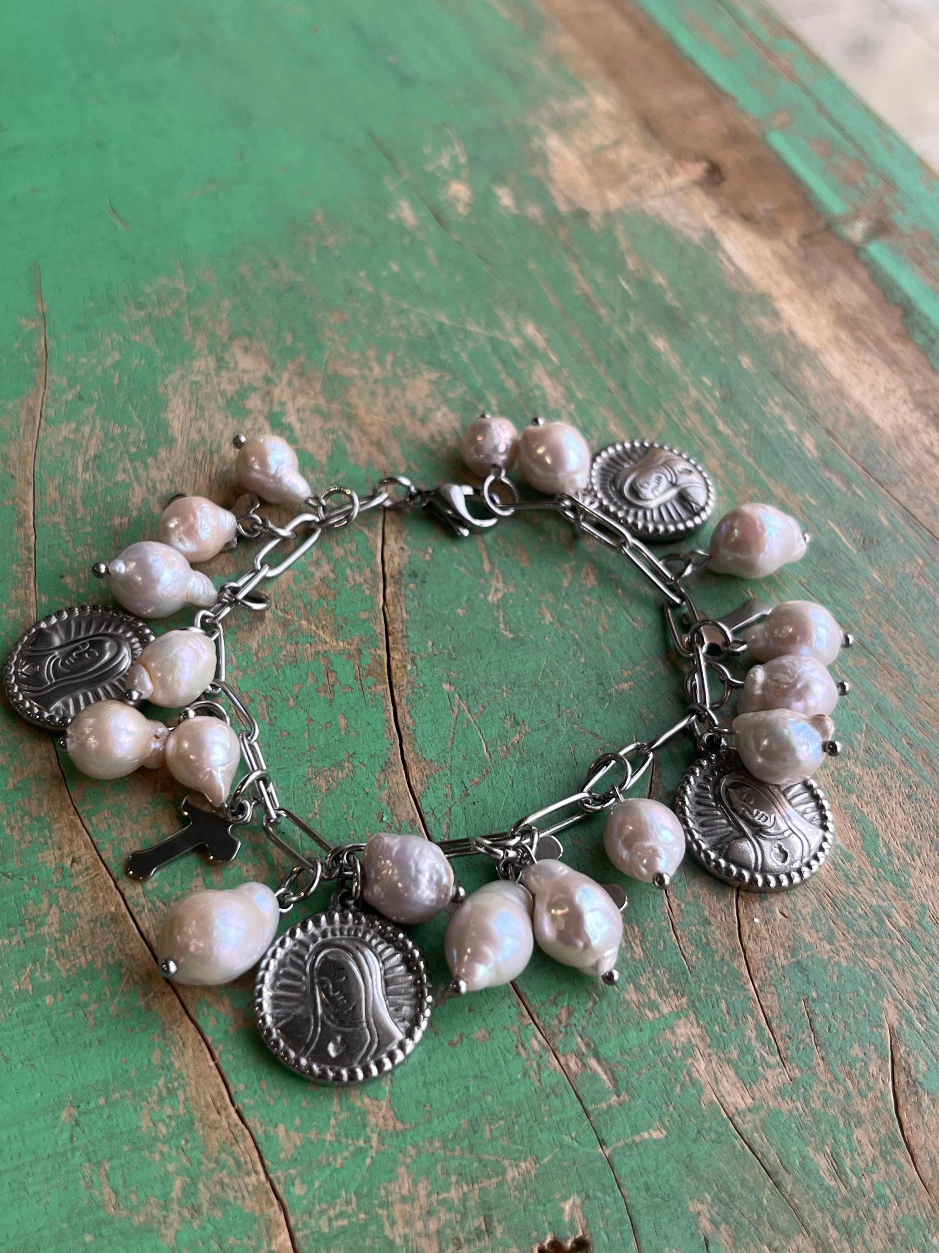 Pearl OLG Charm Bracelet