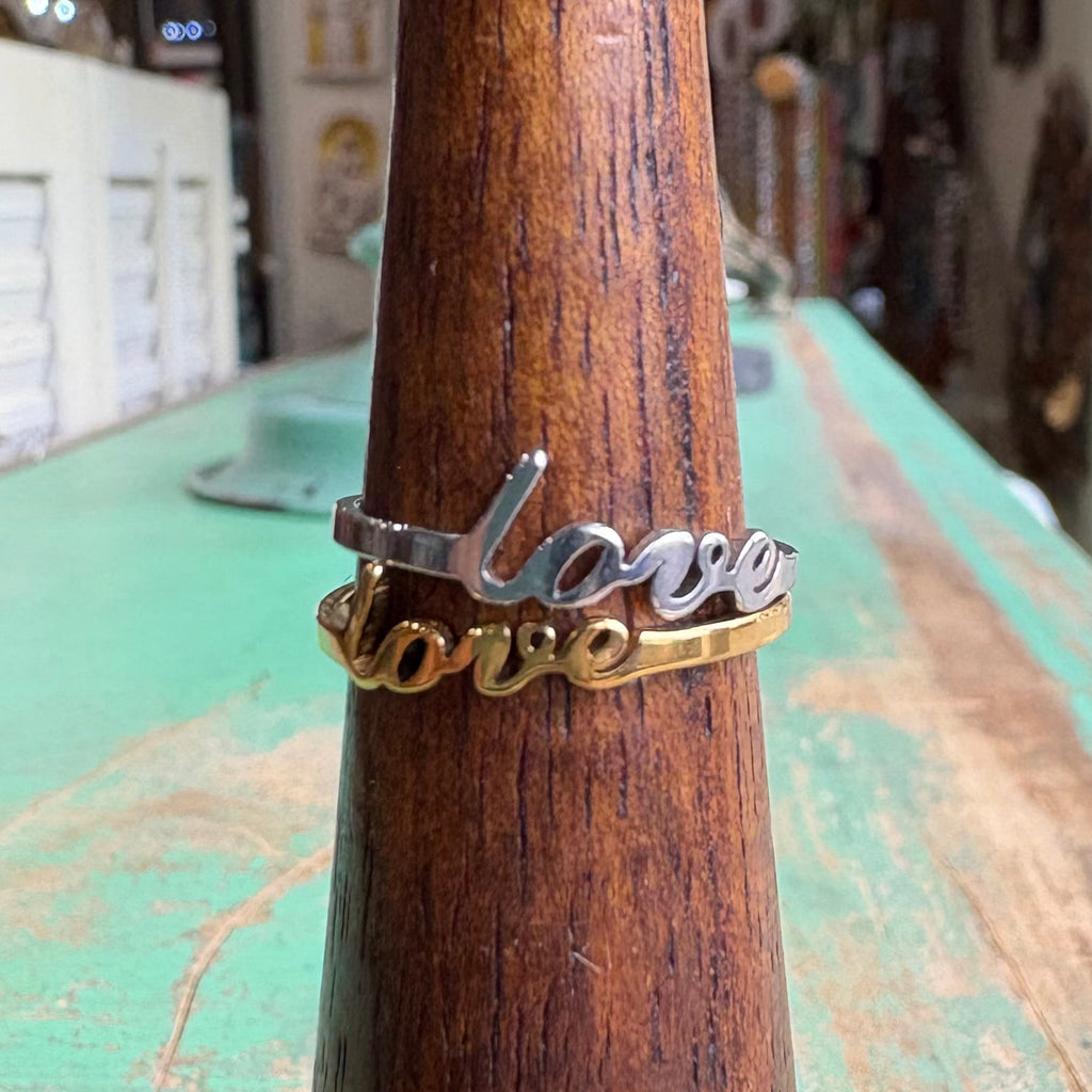 Stainless Steel Adjustable Love Rings