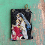 Large Rosary Pouches of Madonna and Child