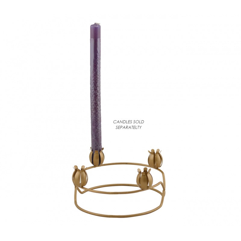 Metal 6" Diameter Advent Wreath