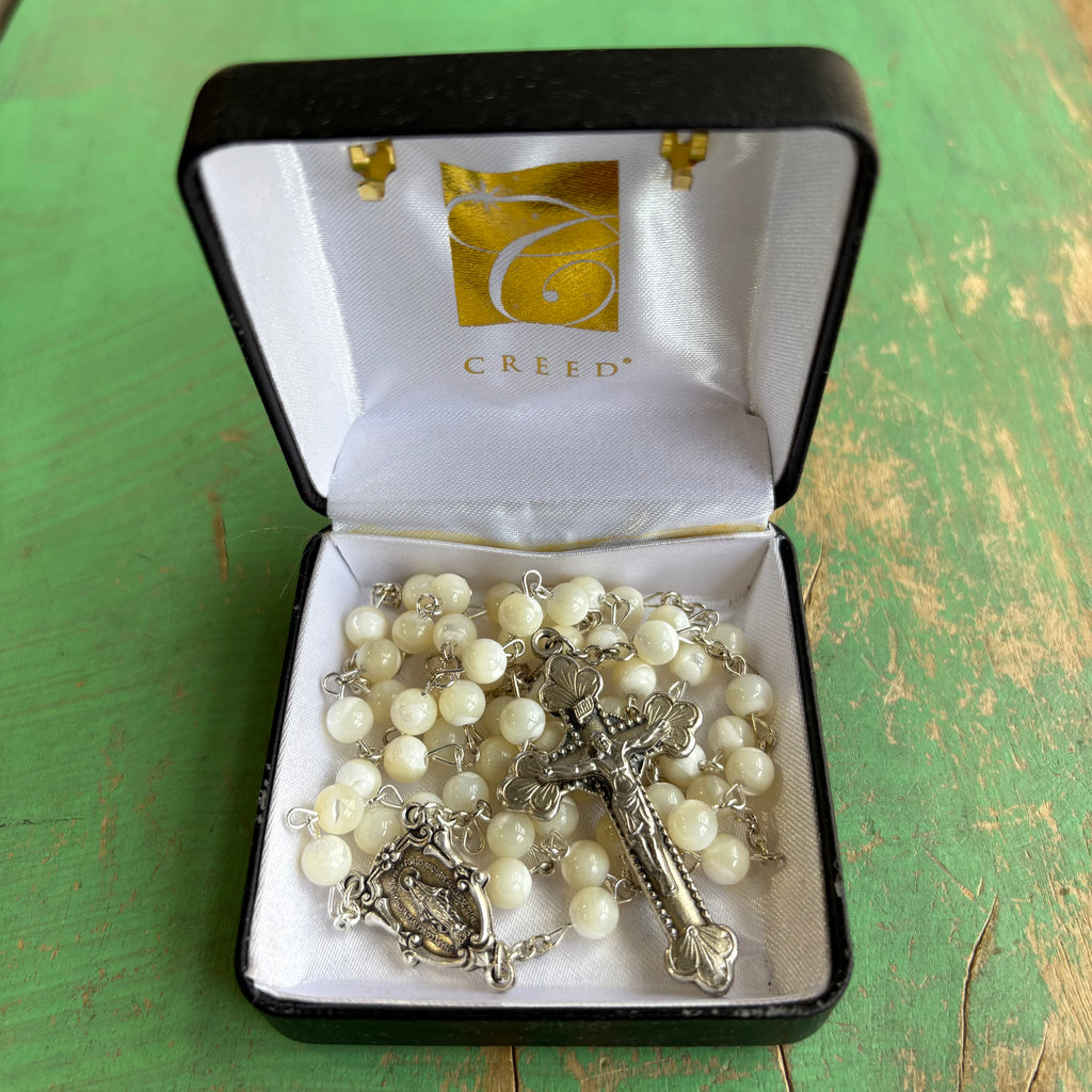 Mother of Pearl Gemstone Rosary