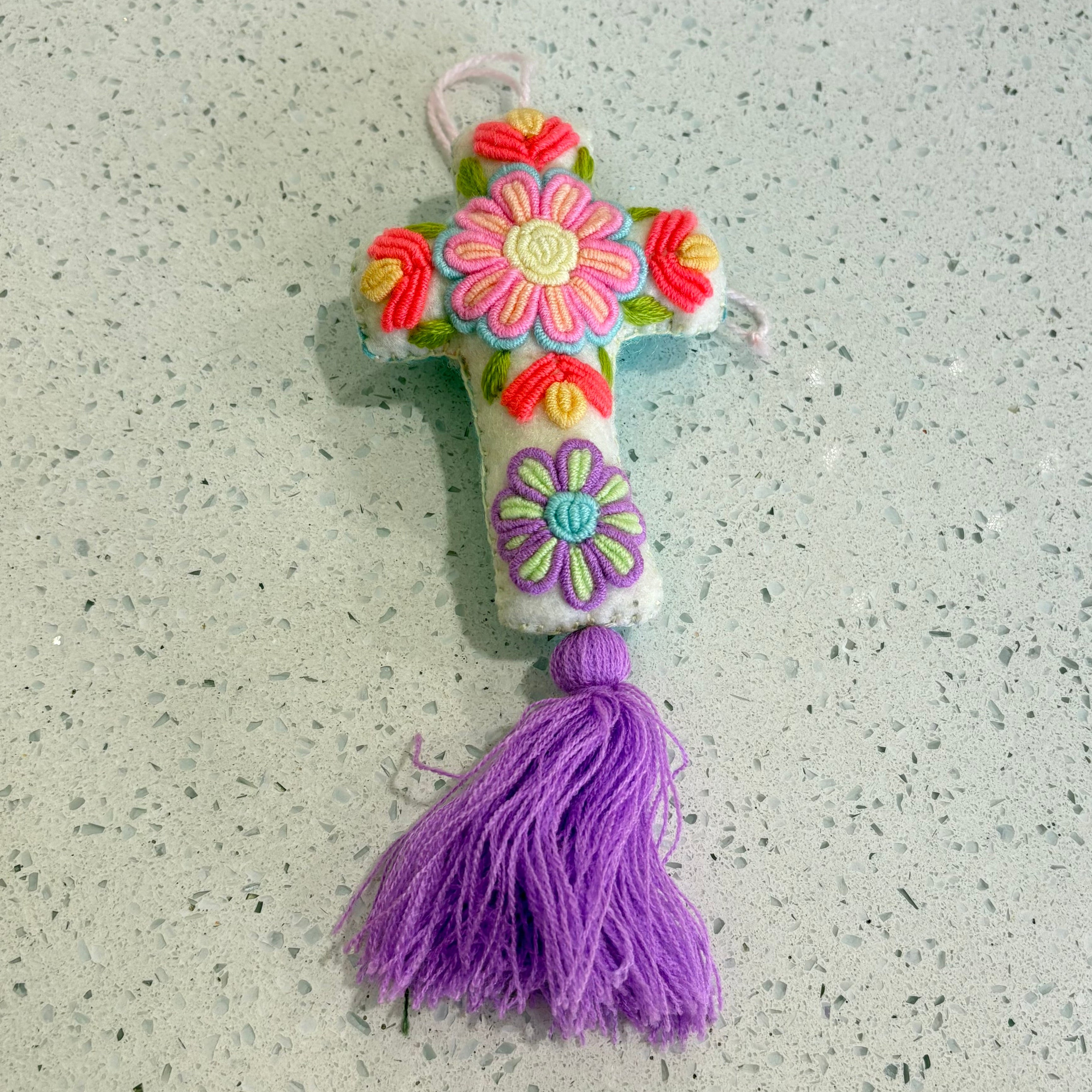 Pastel Tassel Cross Blessing