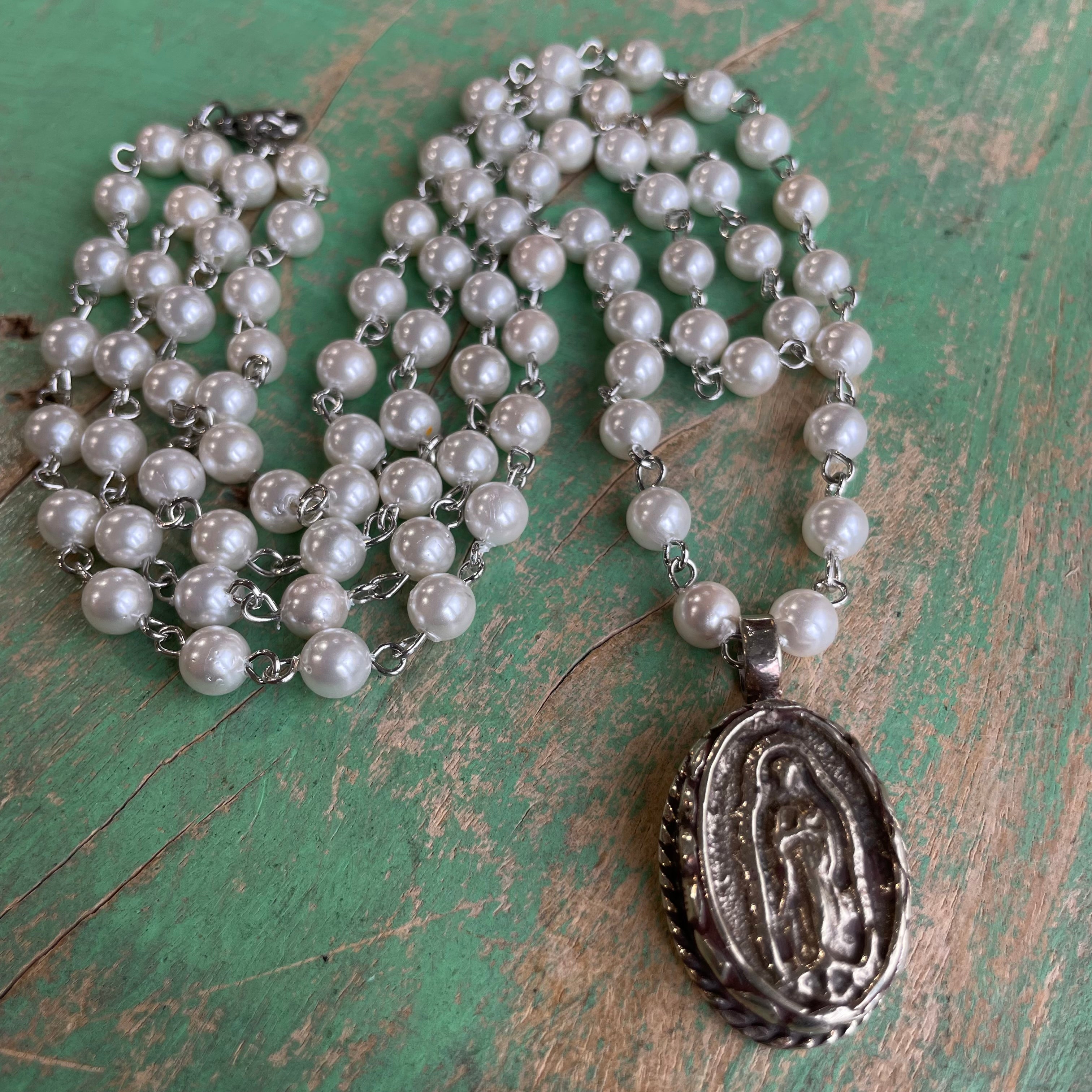 Double Strand Pearl OLG Necklace