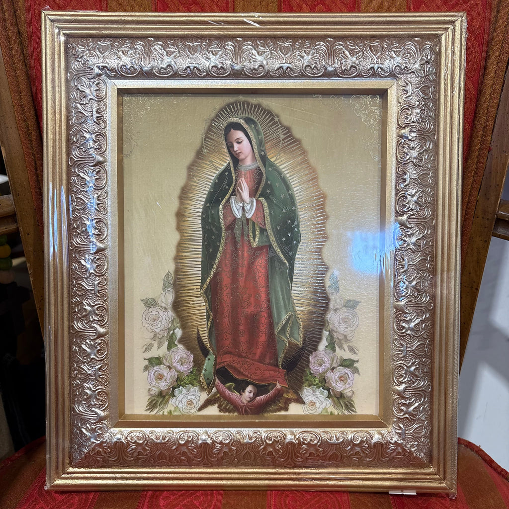 Framed 14.5" X 12.5" Our Lady of Guadalupe Image