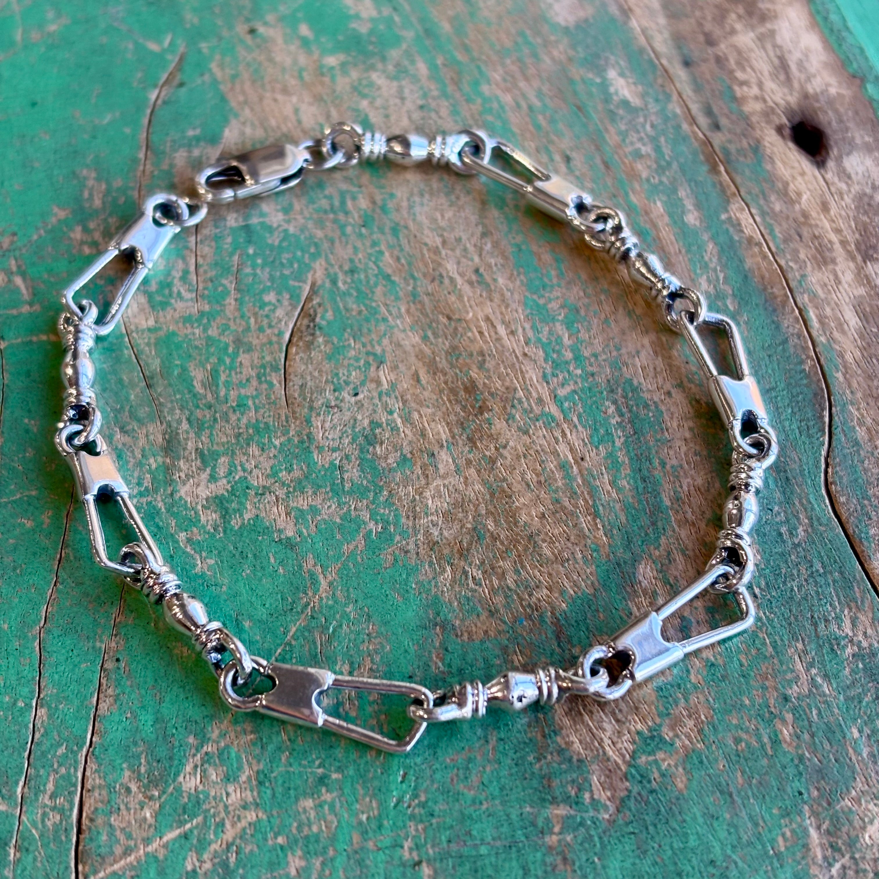 Sterling Silver Fishers of Men Bracelet