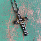 Crown of Thorns Cross Necklace