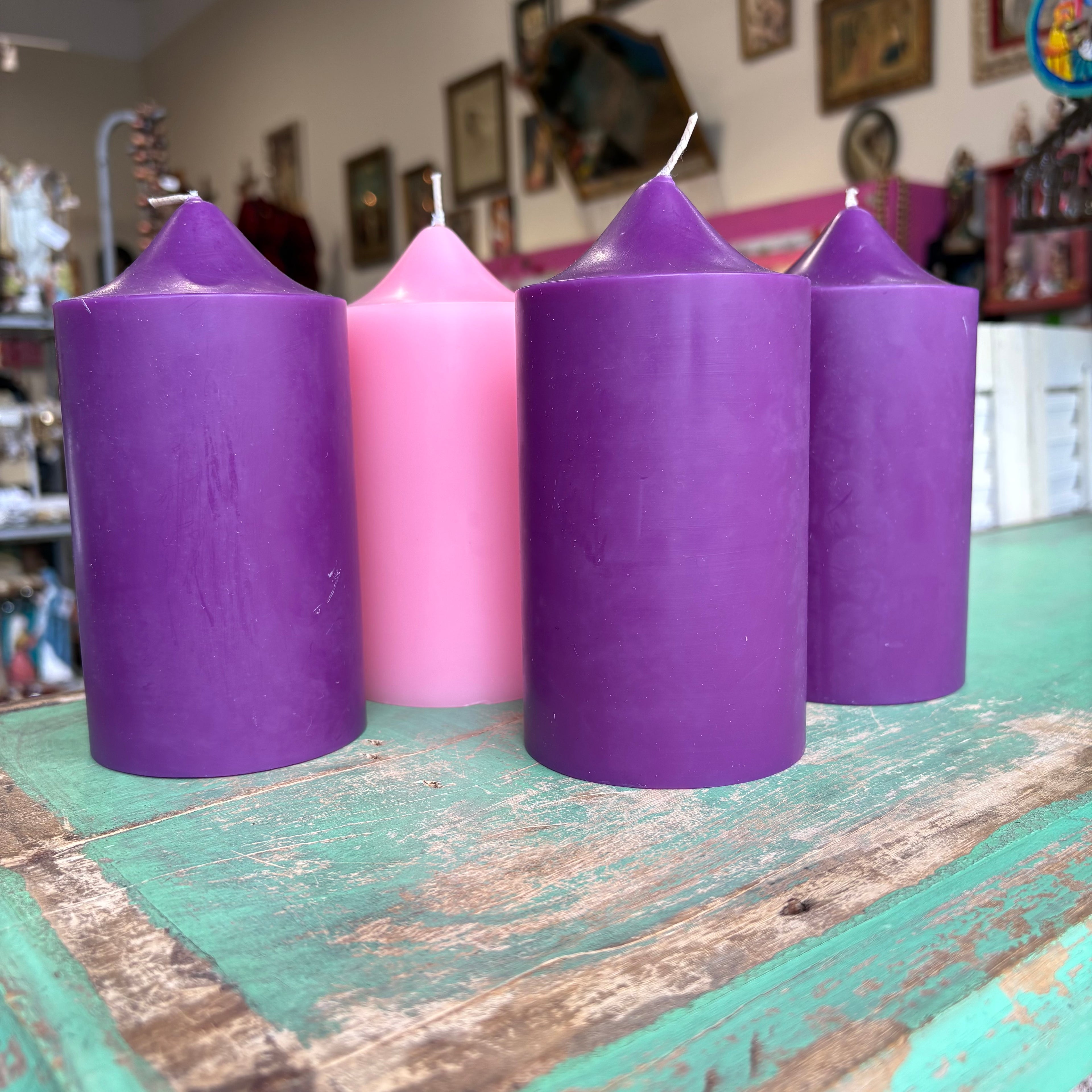 Advent 6" Pillar Candles