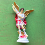 St. Michael the Archangel Magnetic Mini Statue – 5” | Full Color or Glow-in-the-Dark