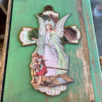 Guardian Angel Large Hanging Cross