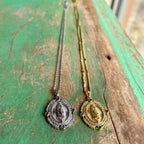 Jeweled OLG Pendant Necklace and Earrings