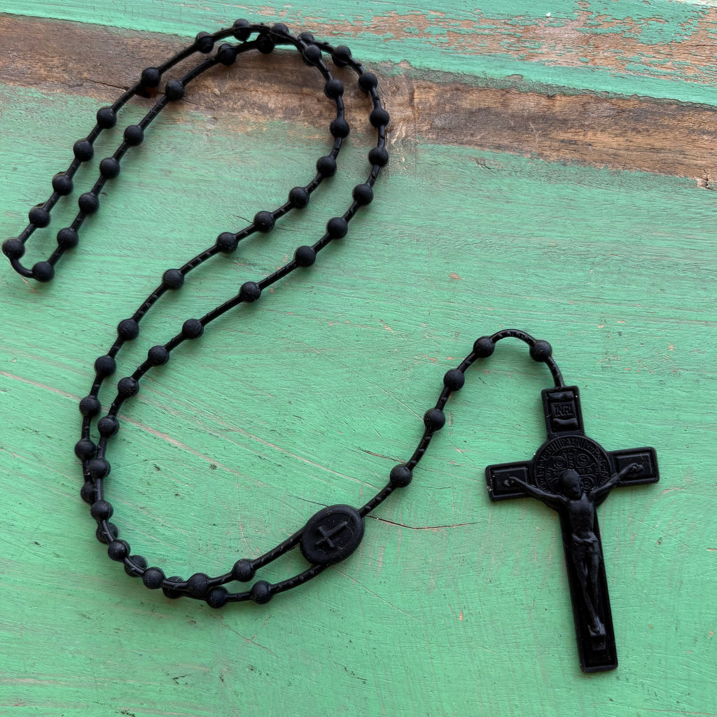 24” Colorful Silicone St. Benedict Rosary – Lightweight &amp; Durable