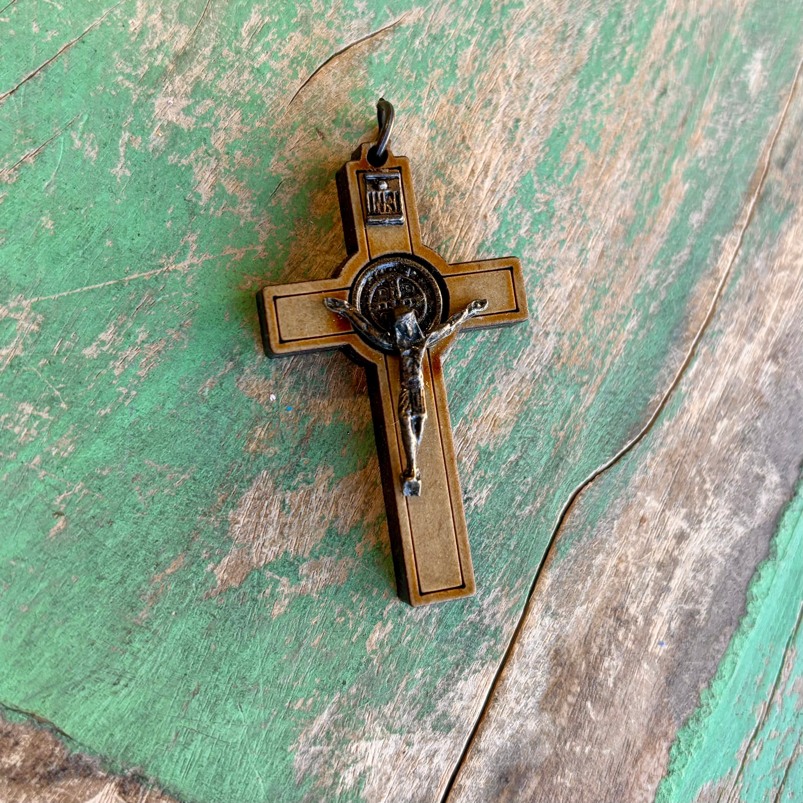 St Benedict 2" Wooden Crucifix