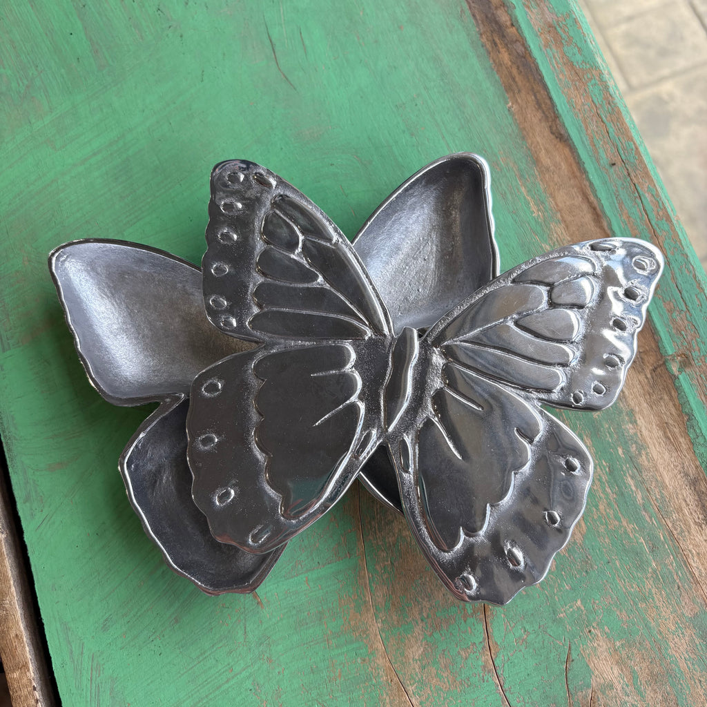 Handcrafted Pewter Butterfly Keepsake Box