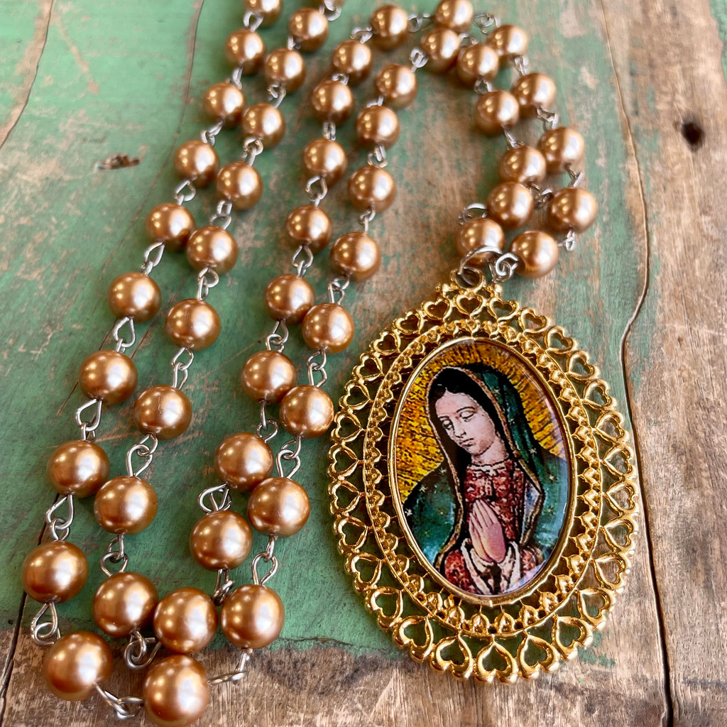 Long Pearl OLG Necklace or Earrings