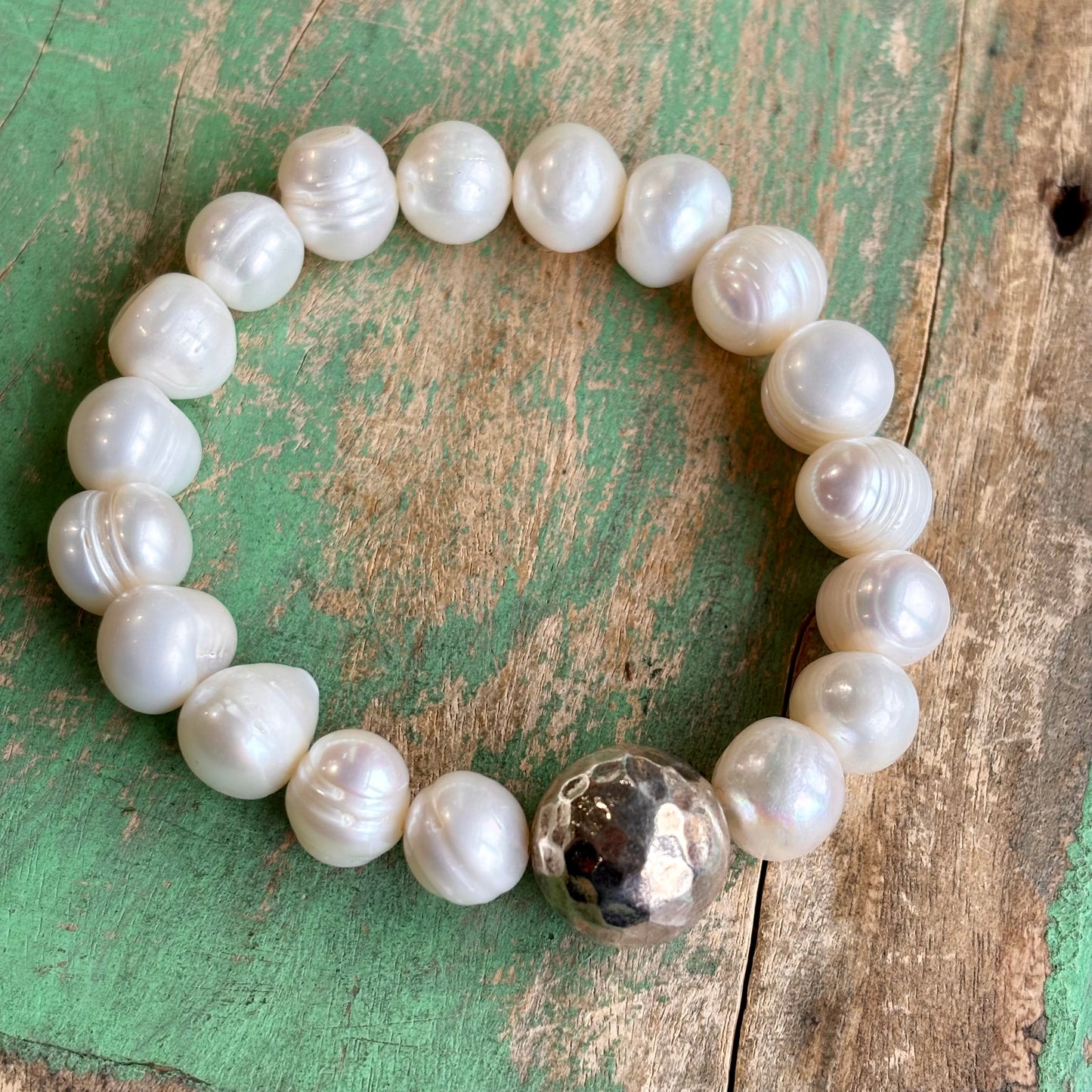 Sterling Silver Pearl Bracelet