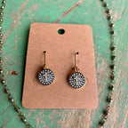 Pave Cross Faith Necklace and Earrings