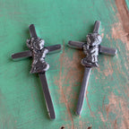 Pewter Kneeling Child Smooth Cross
