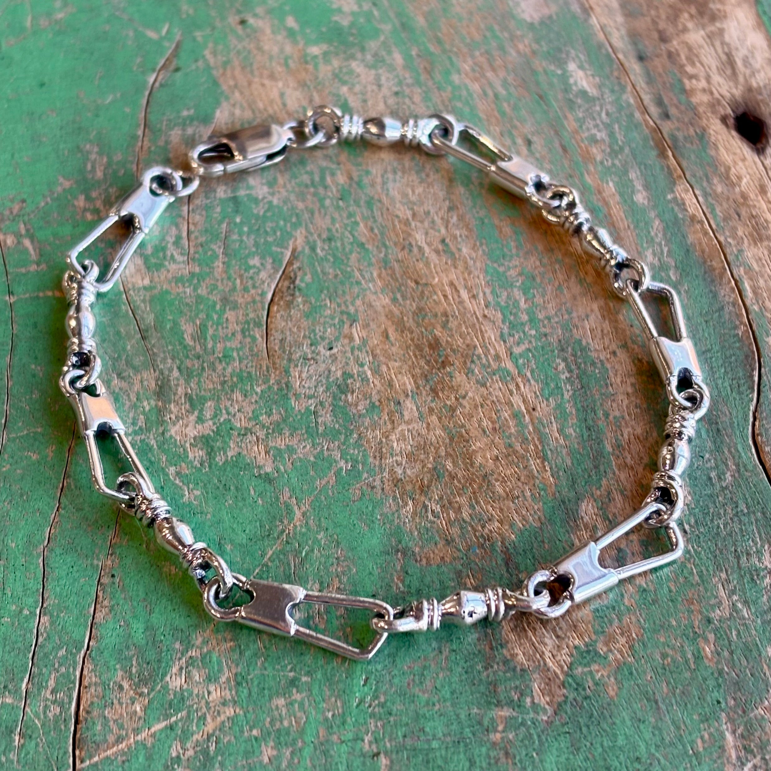 Sterling Silver Fishers of Men Bracelet