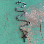Small Cutout Crucifix Necklace