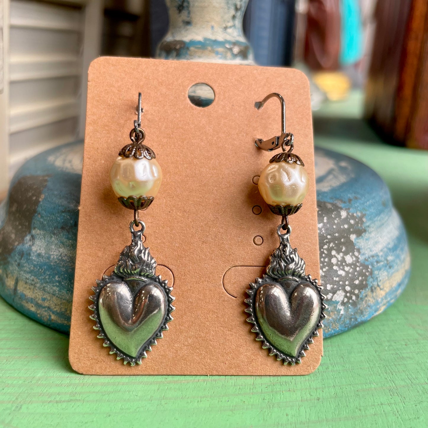 Mama’s Heart Necklace and Earrings