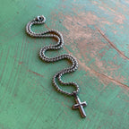 Small Bold Cross Necklace