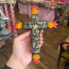 Milagros Flames Cross
