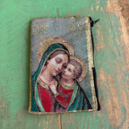 Large Rosary Pouches of Madonna and Child