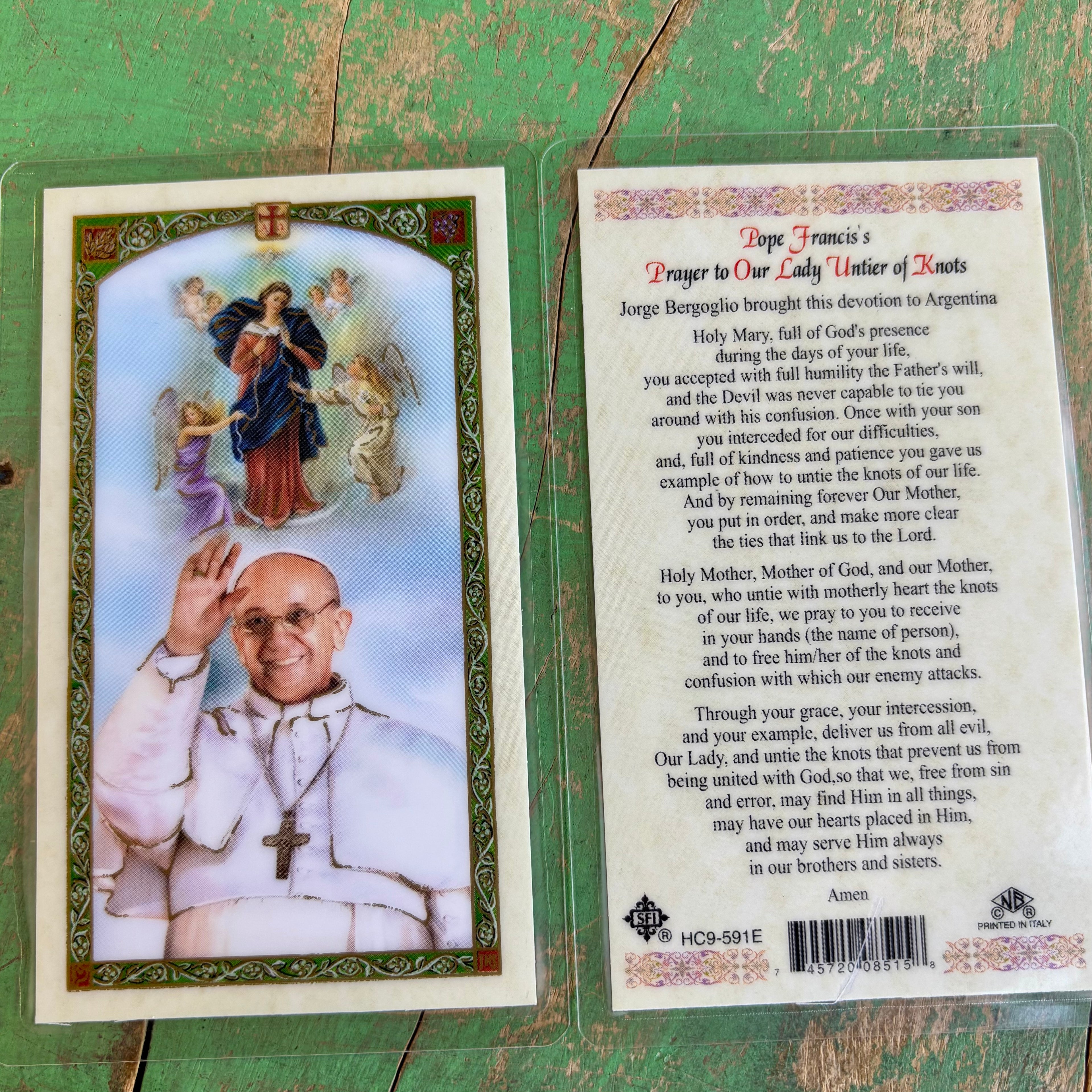 Laminated Saint Prayer Card