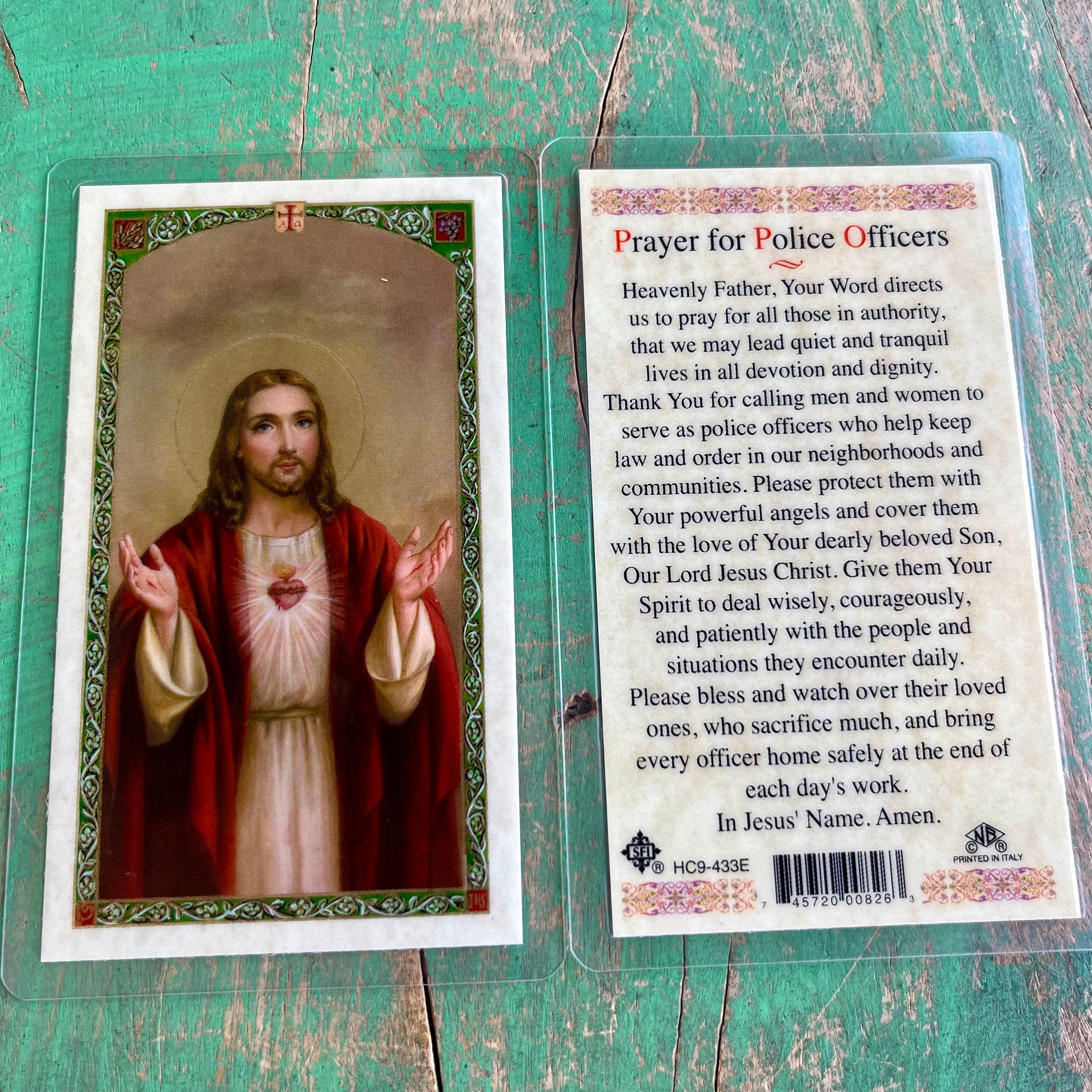 Laminated Mary and Jesus Prayer Cards
