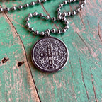 Ball Chain St. Benedict Necklace
