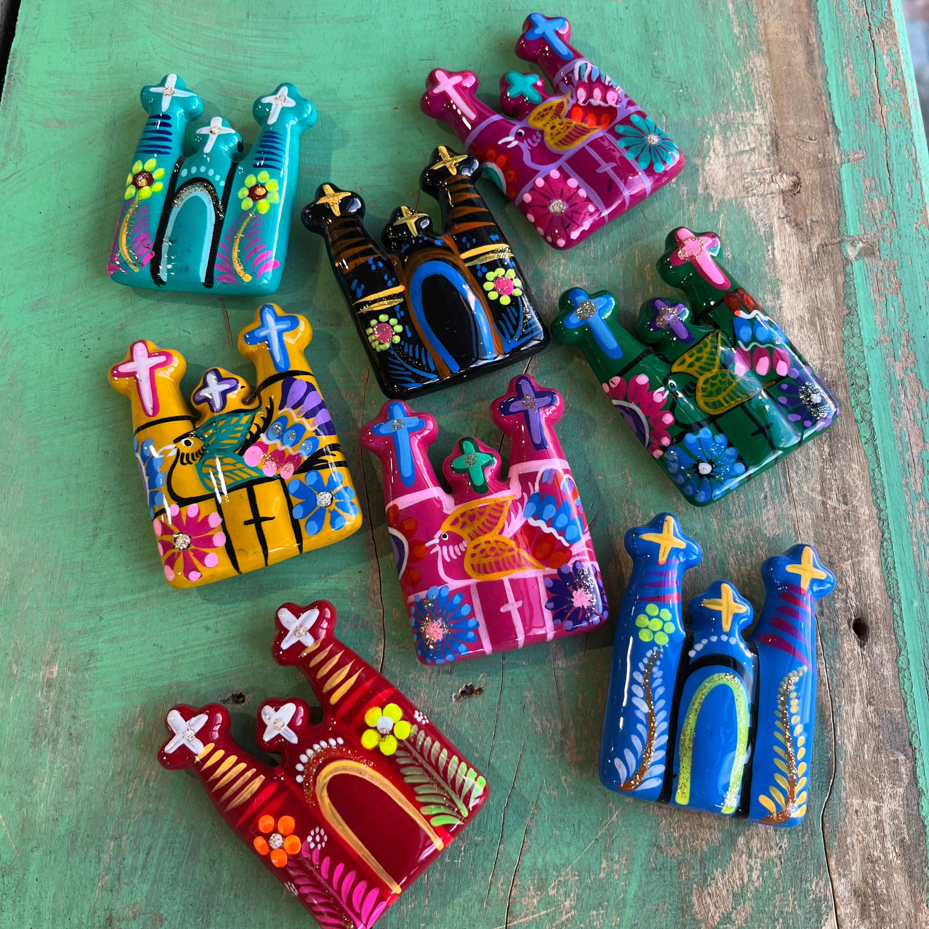 Ceramic Church Magnets