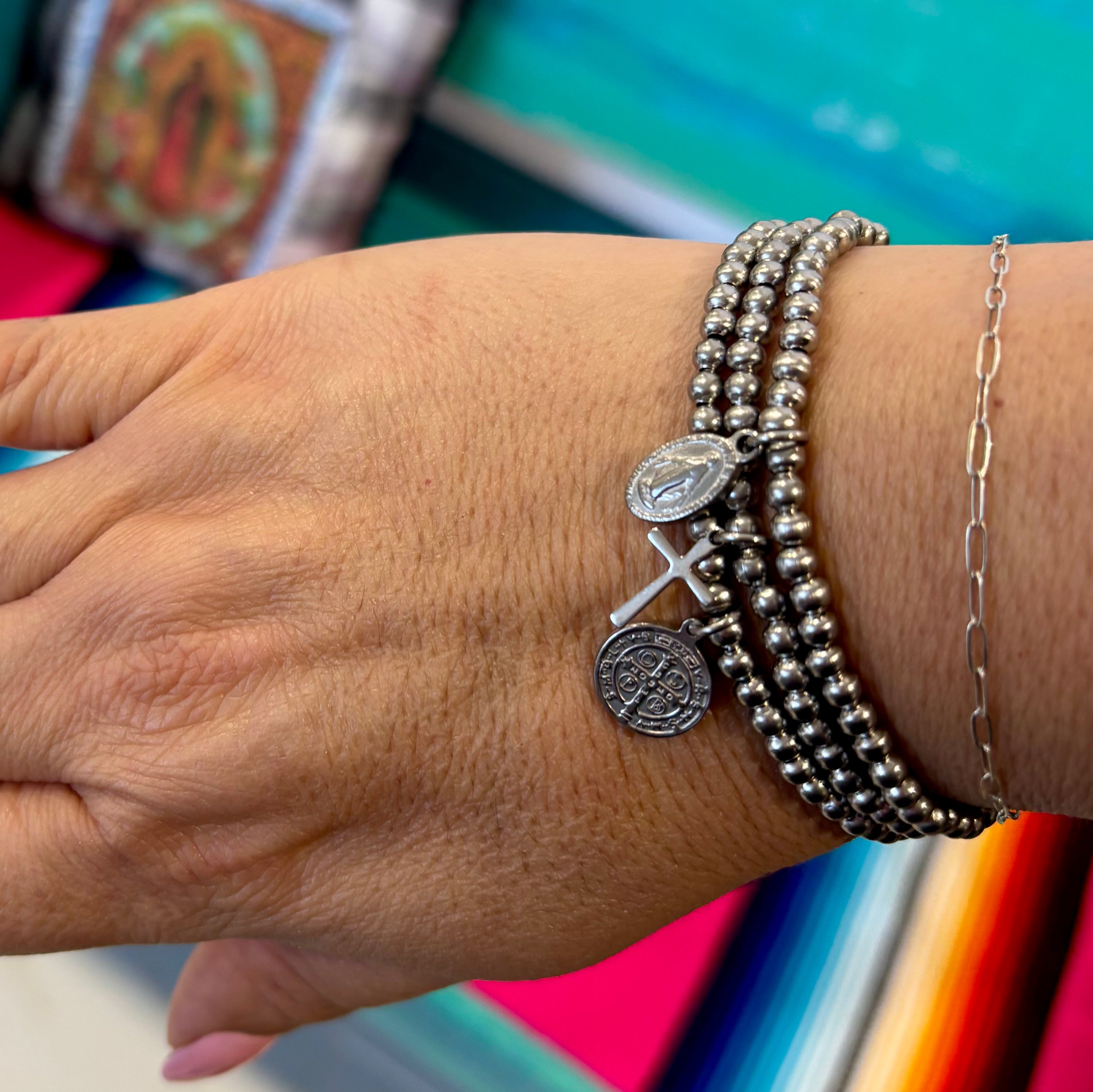 Stainless Steel Devotional Bracelet Stack
