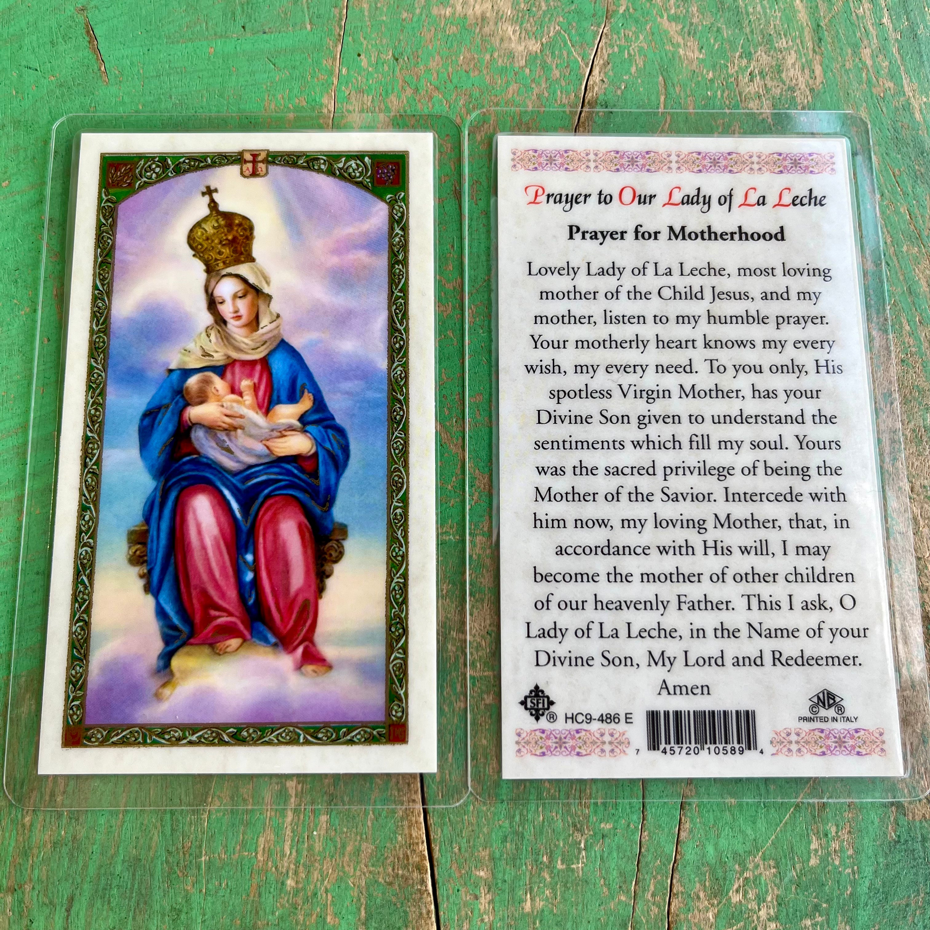 Laminated Mary and Jesus Prayer Cards