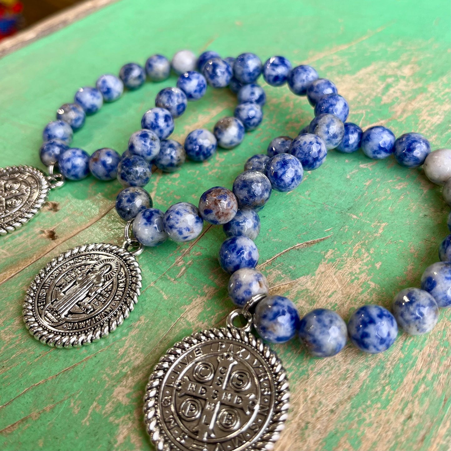 Marbled Blue St Benedict Bracelet