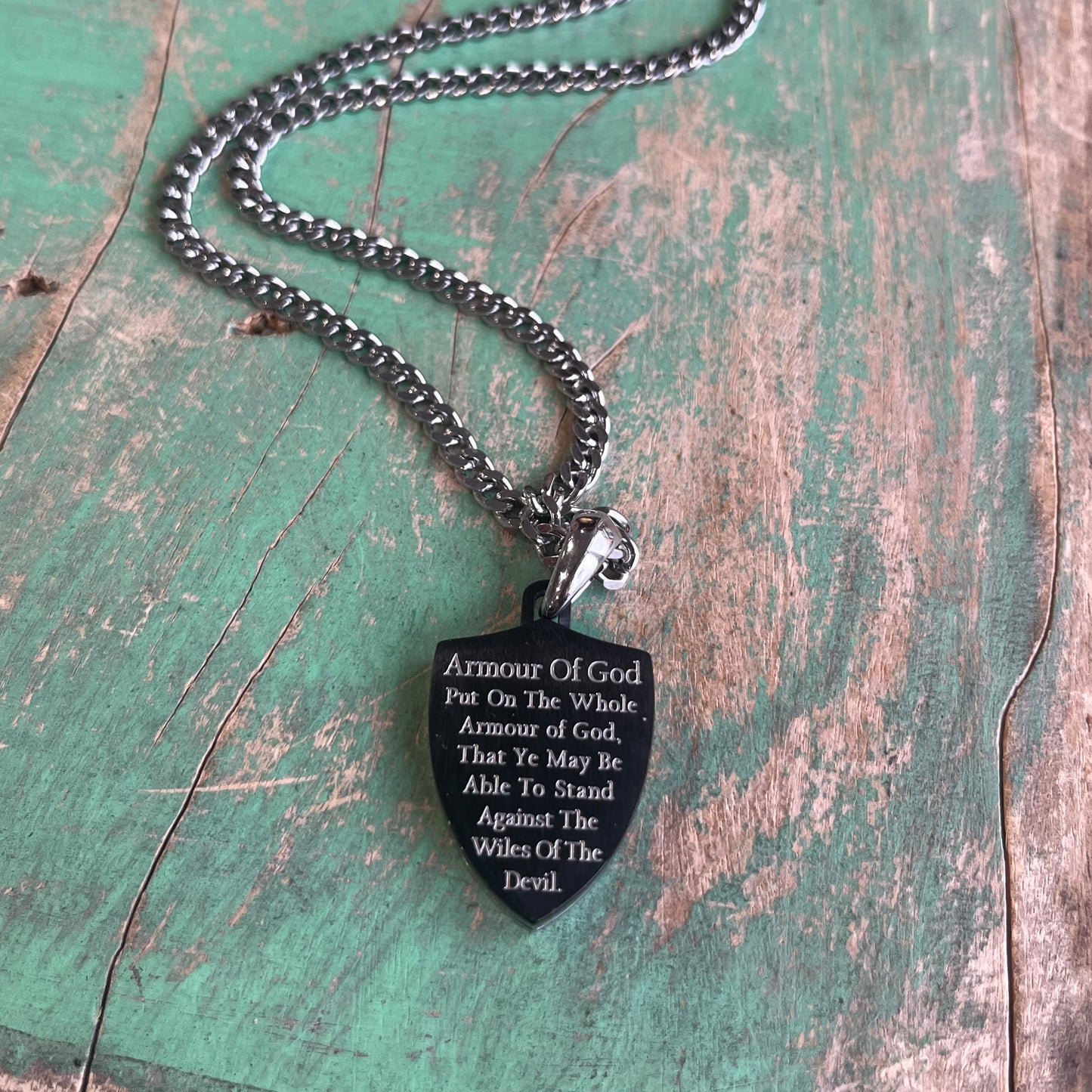 Shield Armor of God 24” Necklace