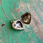 Sterling Silver Locket Heart Charm