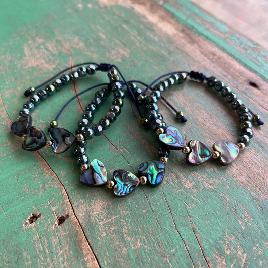 Abalone Hearts Bracelet