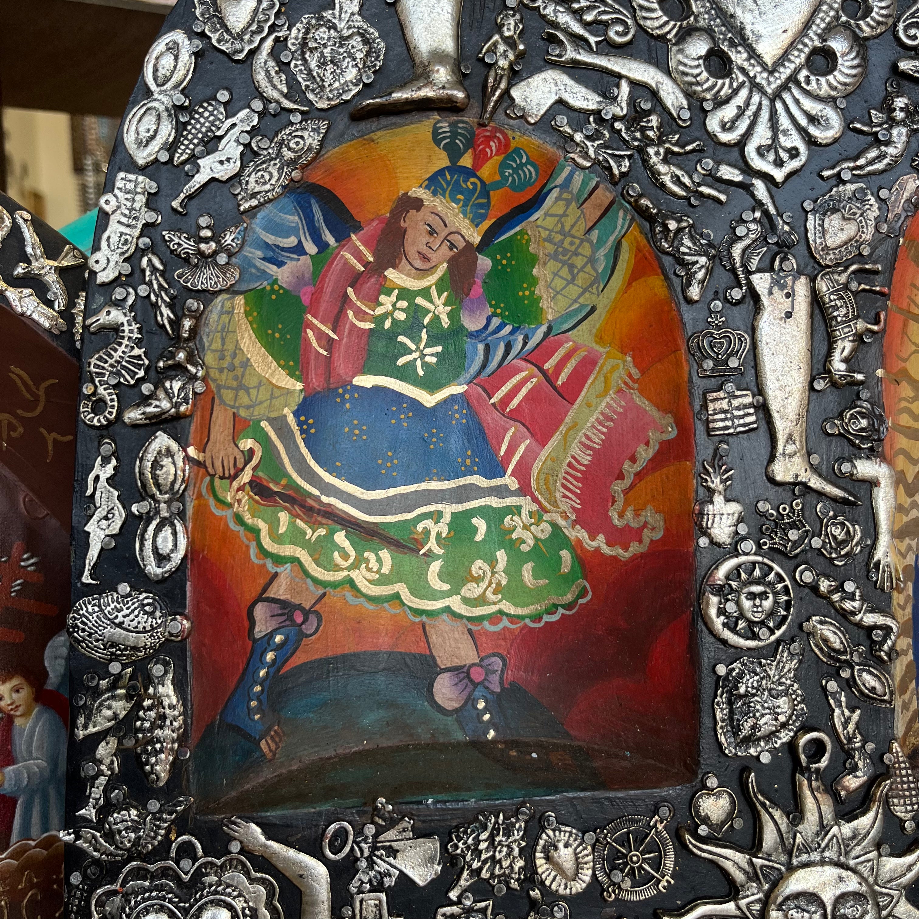 Four Nichos Milagros Retablo