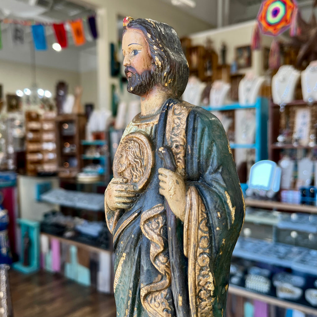 Distressed St Jude 11" Statue