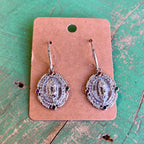 Jeweled OLG Pendant Necklace and Earrings